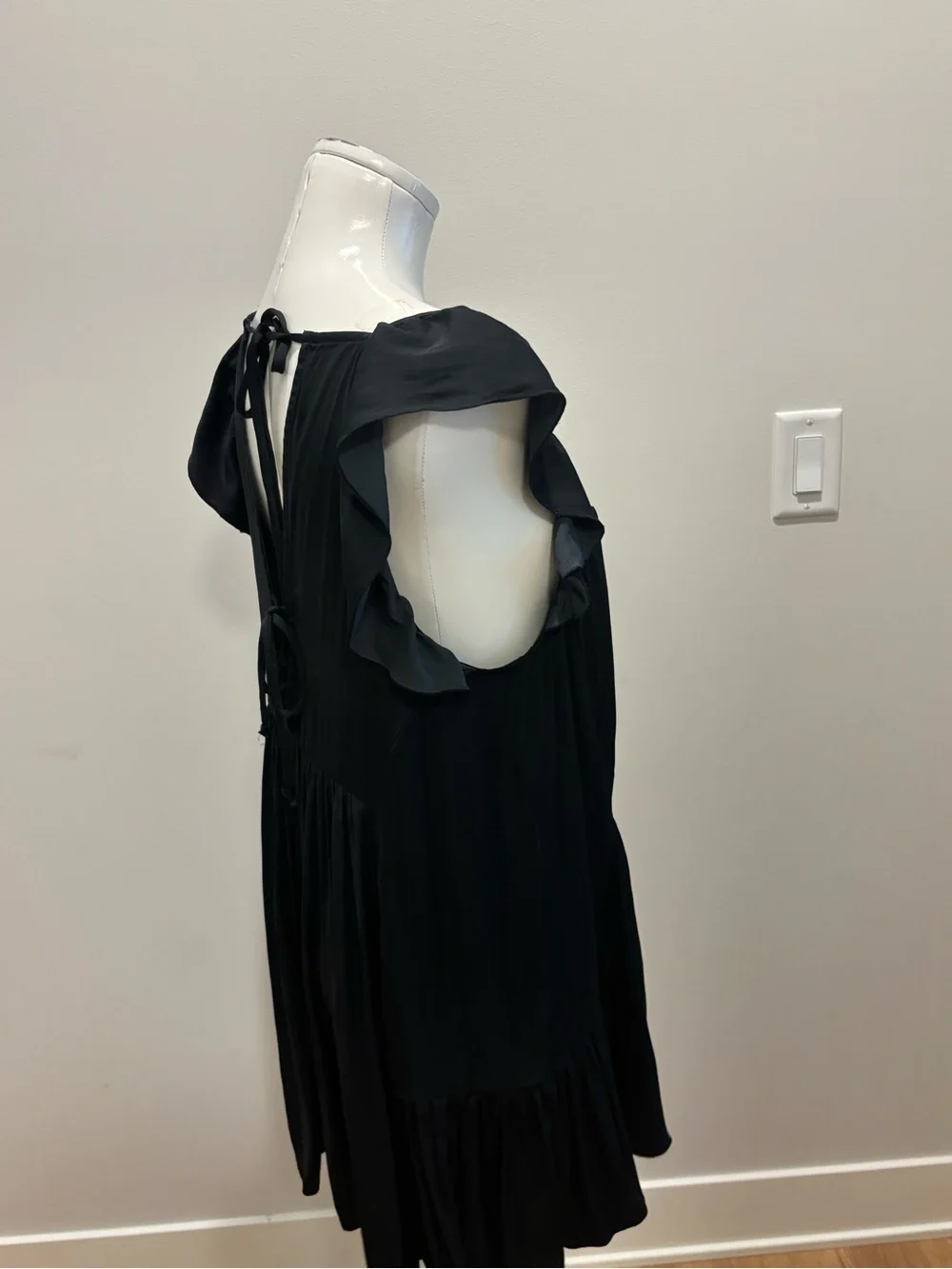 Free People Intimately Want Your Love Slip Dress Black XSmall